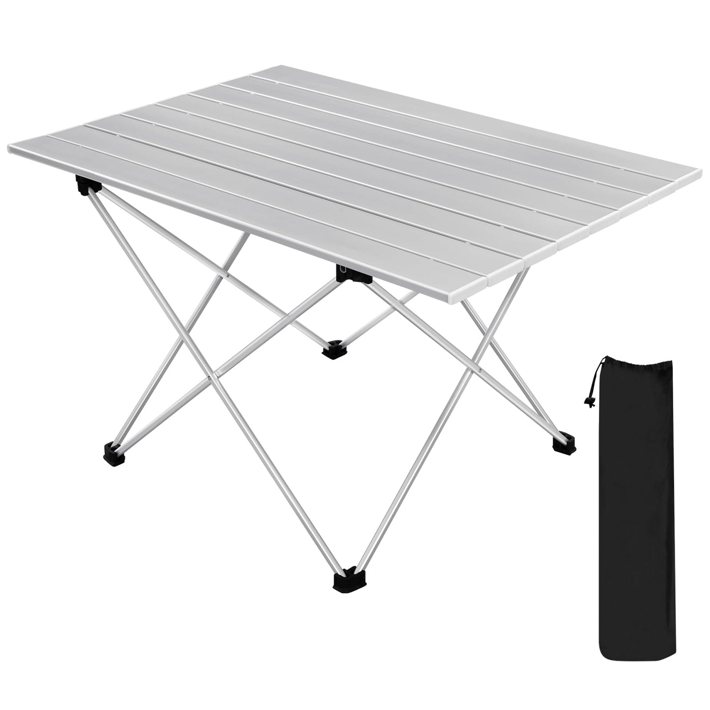 WOLTU aluminium campingtafel - opvouwbaar - ultra licht 1,7 kg - 68 x 46 x 40 cm - zilver`