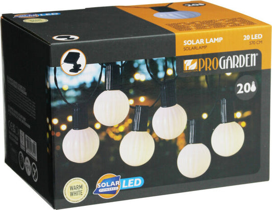 Pro Garden Solar Lichtslinger - 20 LED - 5,7 m - Warmwit