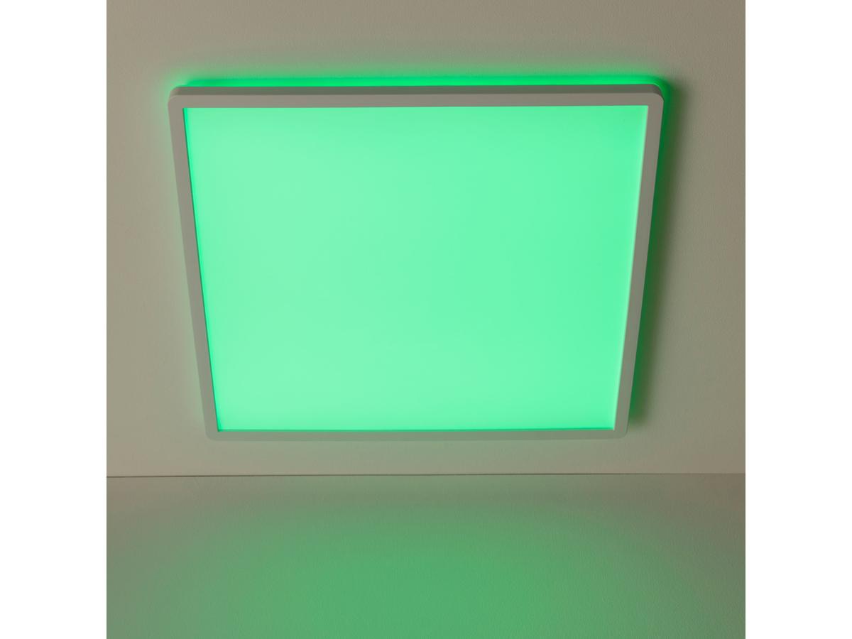 Brilliant Tanida LED-Plafondlamp - RGBW Kleuren - Vierkant Model - 23W, 3000 lm, 4000K