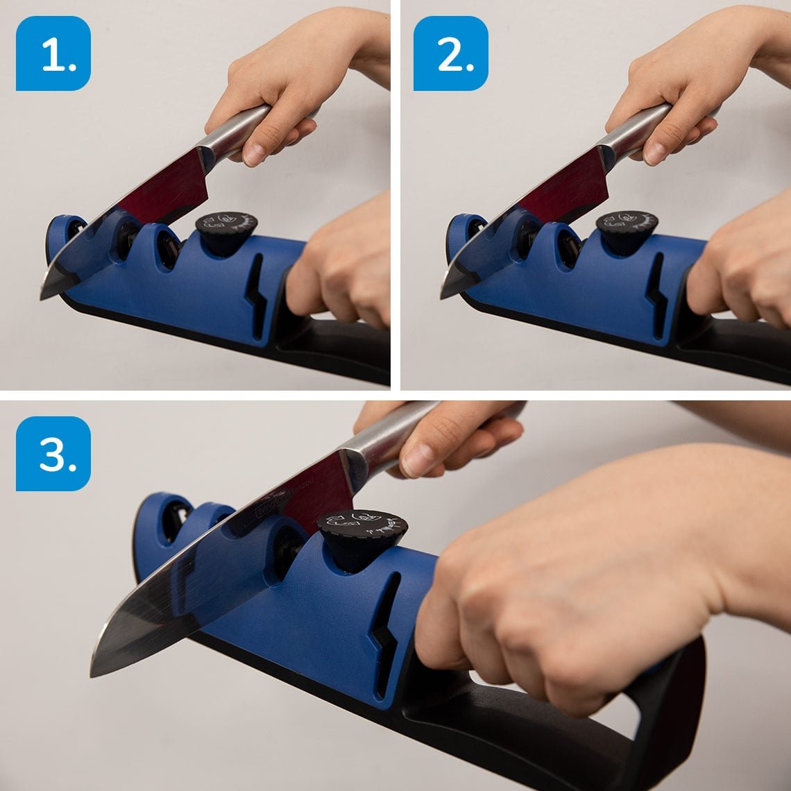 Livington BladeStar 3-in-1 Messenslijper - Instelbare Slijphoek - Drie Fasen Systeem - Voor Messen en Scharen