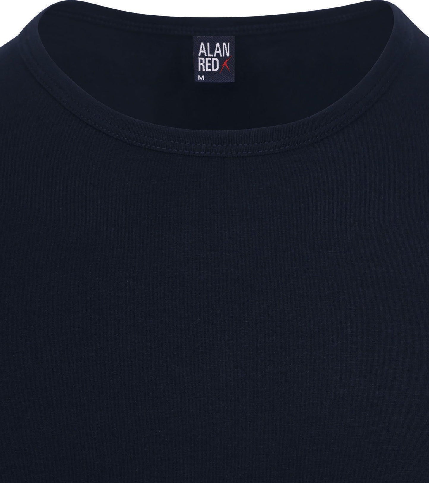 Alan Red - S - Ottawa T-shirt in een dubbele verpakking - Stretch - Heren - Navy