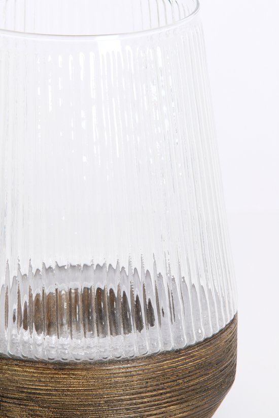 Light & Living - Windlicht MINAS - Ø22x30cm - Bruin