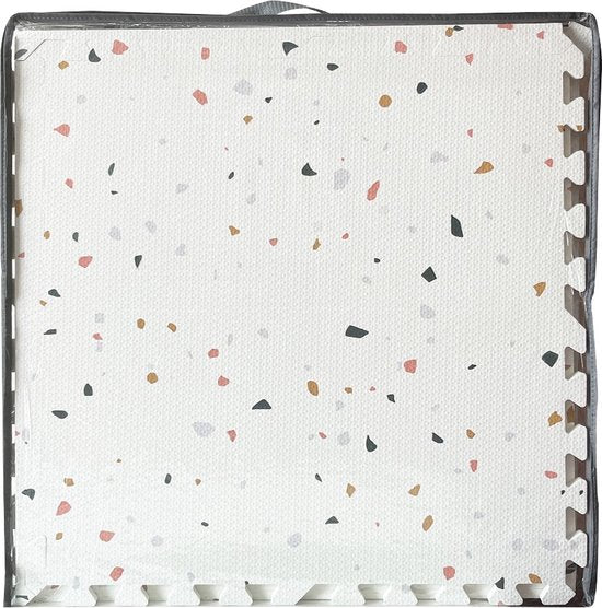 NilaFee™ - Luxe Speelmat - Foam - Baby - Speelkleed - Kruipmat - 180 x 120 x 1.5 cm - Puzzelmat - Opbergtas - Classic Wit