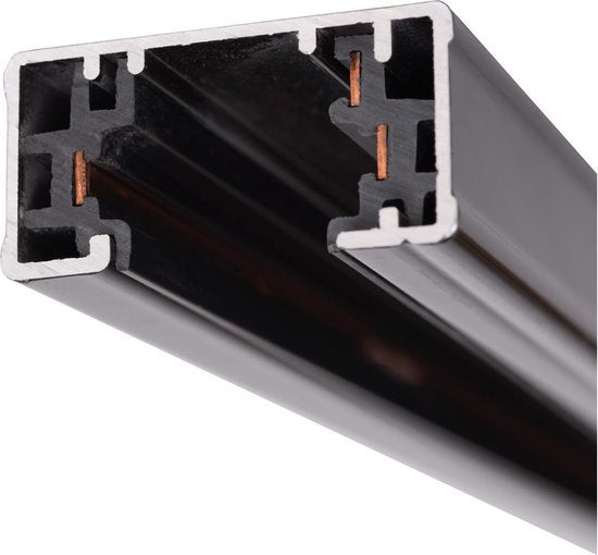 Lucide TRACK Opbouwrail - 1-fase Railsysteem / Railverlichting - 1 meter- Zwart (Uitbreiding)