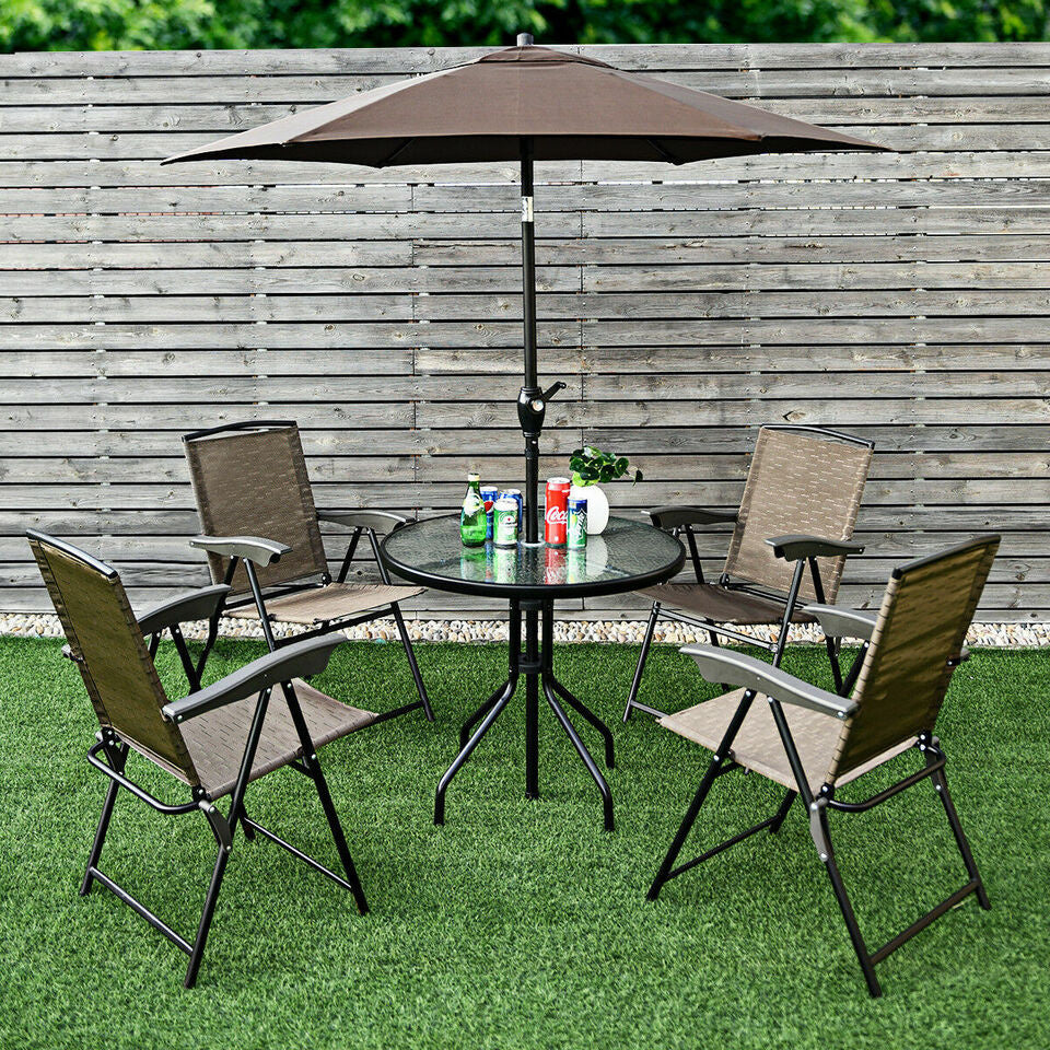 Coast 4er set vouwstoelen hochlehner tuinstoel vouwen fauteuil 69 x 54 cm x 90 cm bruin