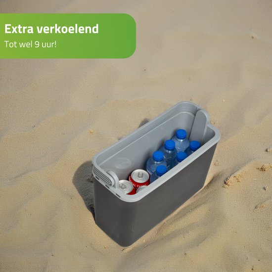 Bo-Camp - Autokoelbox - Arctic - Grijs - Polyethyleen - 12 Volt - 12 Liter