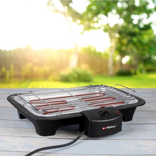 alpina BBQ - Elektrisch - 2-in-1 - Binnen en Buiten - 2000W