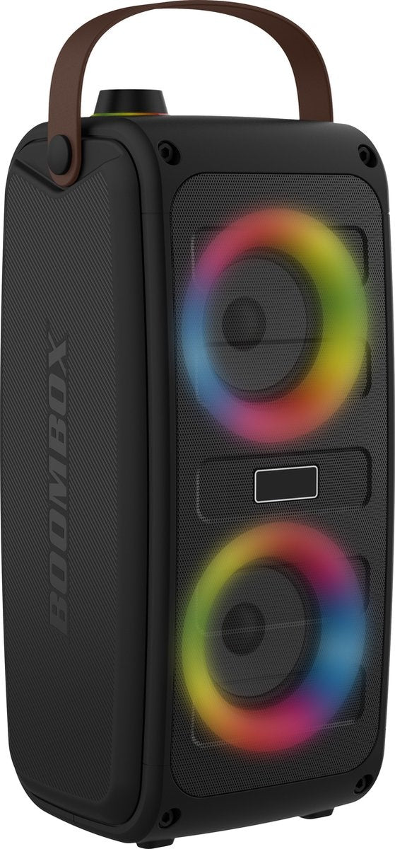 Denver Bluetooth Speaker Draadloos - Lichteffecten - Muziek Box - AUX - TWS Pairing - BTV230 - Zwart