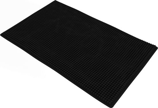 Loti Living Badmat Antislip – Douchemat – Badmat Badkamer – Vloermat - Chenille badmat - Zwart - 50x80 cm