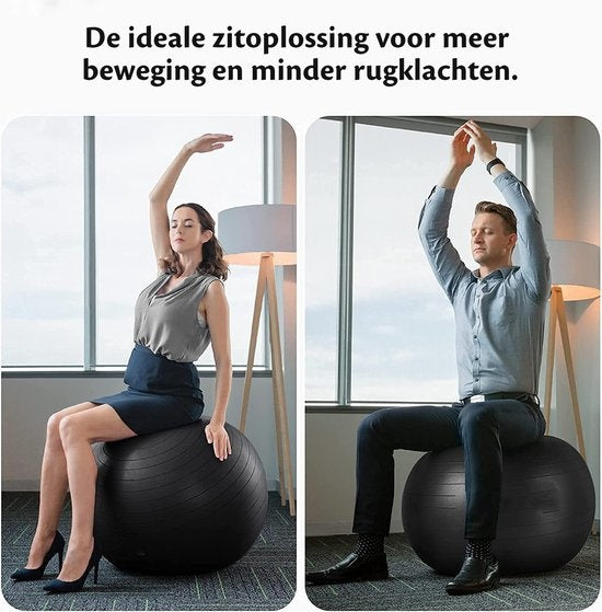 Backerz Yoga Bal - PVC Binnenbal voor zitballen Ella - Anti-burst - Licht Blauw