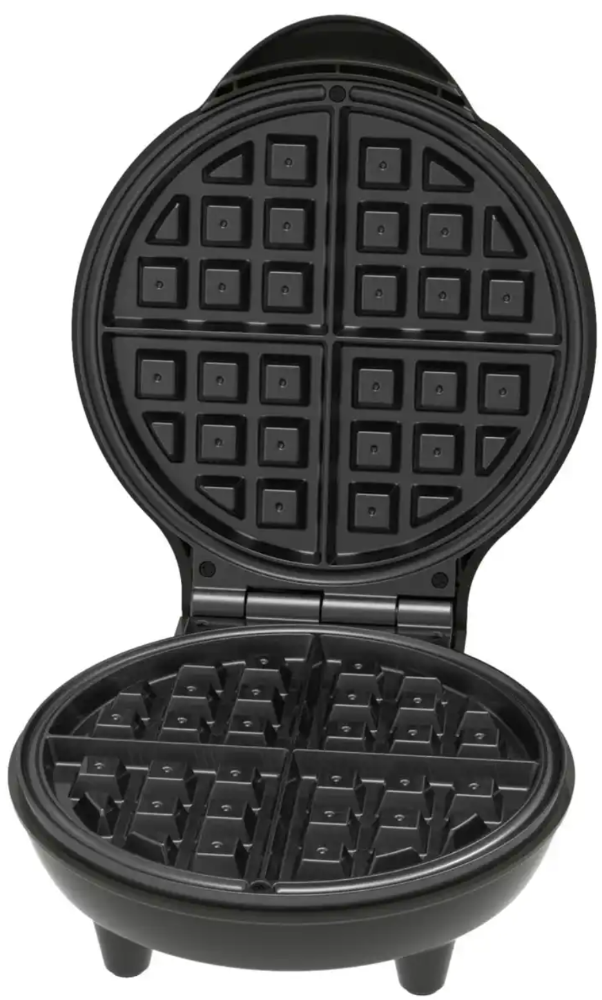 Bestron Wafelijzer AWM6Z – Brusselse Wafels – Ø 11 cm Antiaanbaklaag – 750W