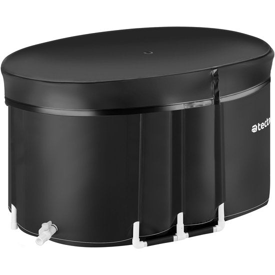 tectake® IJsbad Espoo - Ice Bath - Zitbad - 105 x 70 x 66 cm - 375 Liter - Opvouwbaar IJsbadkuip met Aluminium Frame en Beschermhoes - 3-voudige Isolatie - Inclusief Draagtas en Waterkussen