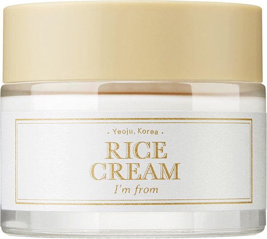 I'm From Rice Cream 50g – Hydraterende Gezichtscrème met Rijst – Voor Droge, Normale & Gecombineerde Huid – Cruelty Free