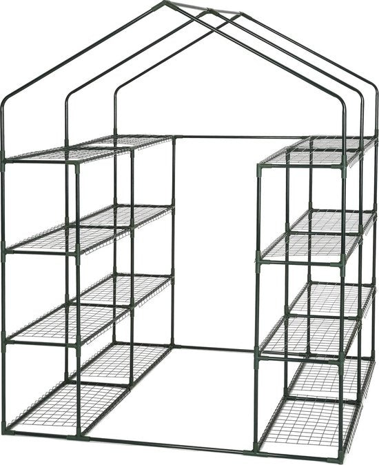 tectake® - Broeikas Hobbykas - Veel werkruimte - 143 x 143 x 195 cm - 401860