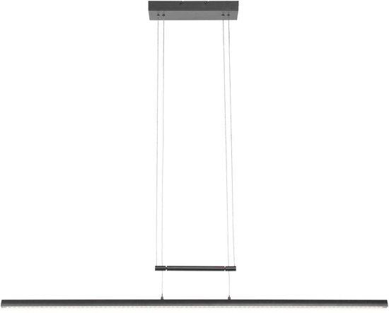 Hanglamp Profilo 3317ZW Zwart 115cm breed Hoogteinstelbaar Kunststof & Metaal Steinhauer