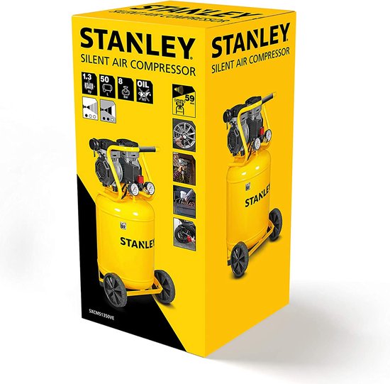 Stanley B2DV2G4STN706 Compressor - Olievrij - 8bar - 750W