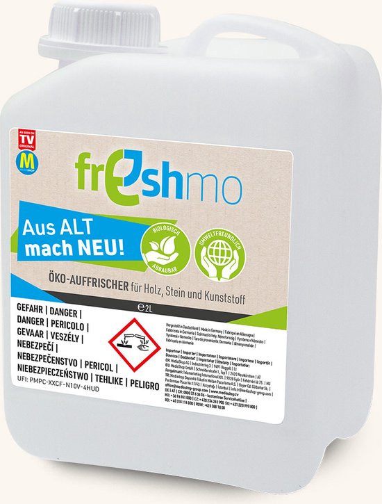 Freshmo Refill 2 Liter - Busje - Navulbus - co-verfrisser voor hout, steen en kunststof