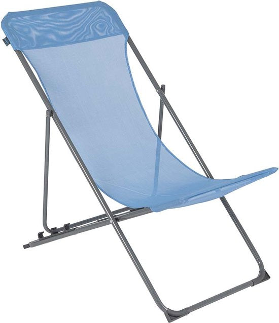 Bo-Camp - Strandstoel - Penco - 3 Standen - Staal - Blauw