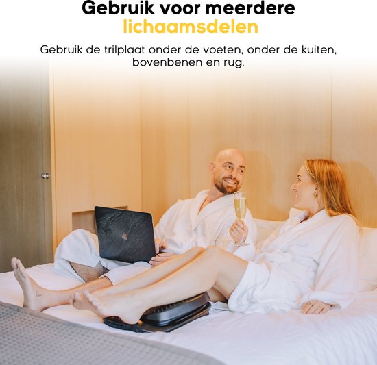 CALMENTA® - Voetmassage Bloedcirculatie apparaat - Trilplaat - Opbergtas - Massageapparaat - Bloedsomloop Benen - Fitness