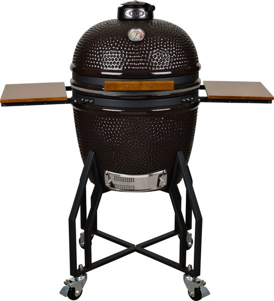Grizzly Grills Large Lite - kamado - Ø47cm - zwart - incl kolenmand en regenhoes
