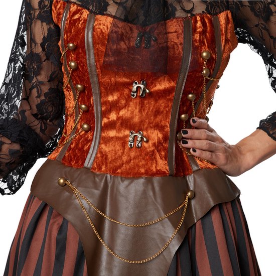 dressforfun - Steampunk gravin M - verkleedkleding kostuum halloween verkleden feestkleding carnavalskleding carnaval feestkledij partykleding - 302311