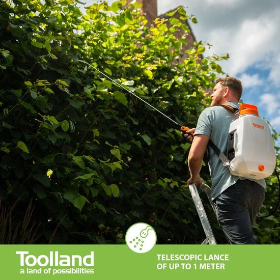 Toolland Rugsproeier Met Herlaadbare Batterij - 12 L
