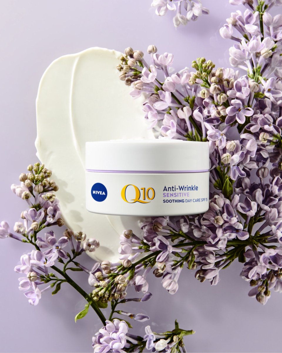 NIVEA Q10 Sensitive Anti-rimpel Dagcrème SPF 15 3-Pack - Gevoelige Huid - 3x 50 ml