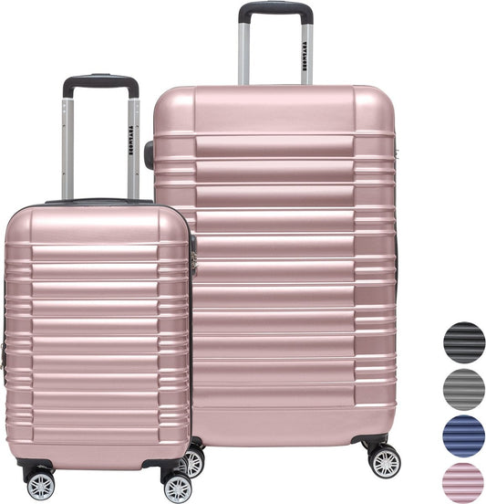 TRVLMORE Kofferset - 2 Delig - 38L Handbagage + 110L Ruimbagage - Roségoud