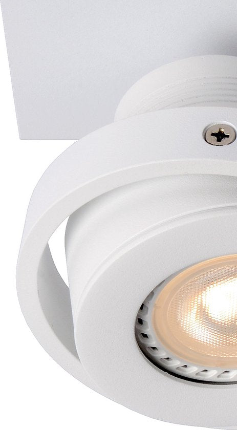 Lucide LANDA Plafondspot - LED Dim to warm - GU10 - 2x5W 3000K/2200K - Wit