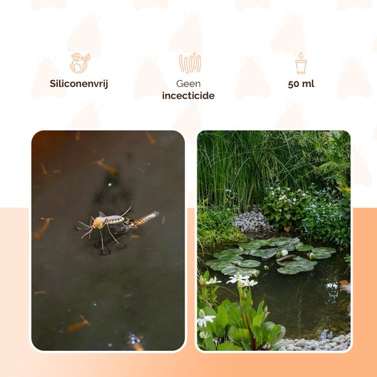 Knock Pest Control Muggenlarven Stop 50 ml - Middel ter Bestrijding van Muggenlarven - Geschikt voor de behandeling van stilstaand Water - Vijver en Aquarium - Effectieve werking tot 4 weken