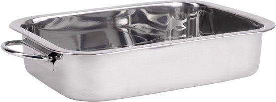 Renberg - Lasagneschaal - Bakvorm - RVS - 32 x 23 x6.3CM - 4 Liter