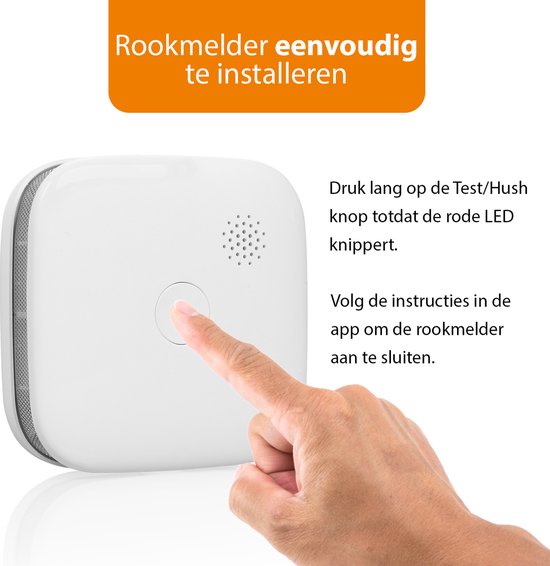 Smartwares Slimme Rookmelder - FSM-12601 - Wifi - Wit