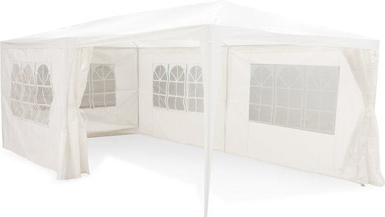 Lifetime Garden Partytent - Paviljoen - 6 Zijwanden - Waterdicht - 600 x 300 x 250 cm - Wit