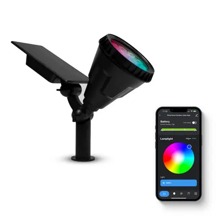 Slimme Buitenlamp op Zonne-energie – Smart Outdoor Solar Spot – IPX5 Waterdicht