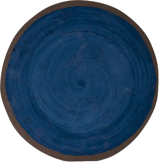 Bo-Camp - Ontbijtbord - Halo - 4 Stuks - Melamine - Blauw