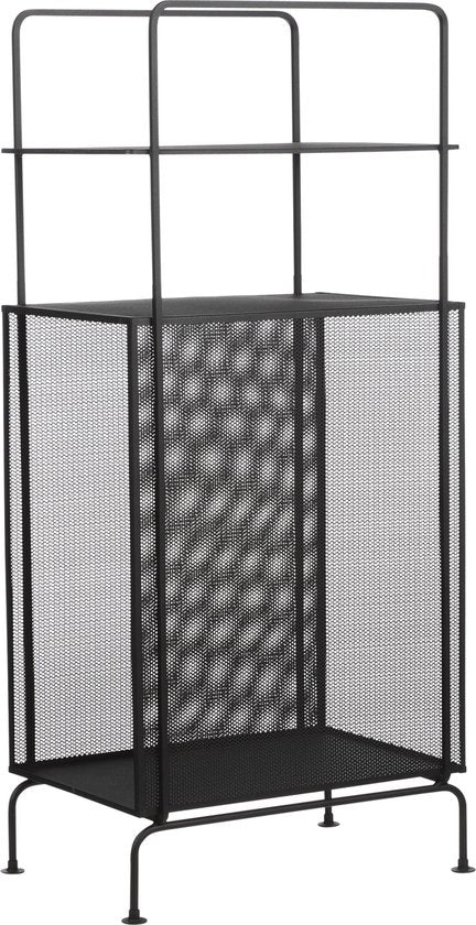 Mica Decorations - Luna Wandkast - 35 x 23 x 74 cm - Metaal - Zwart