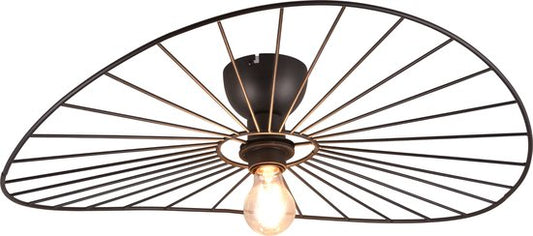 REALITY CHAPEAU - Plafondlamp - Zwart mat - excl. 1x E27 40W