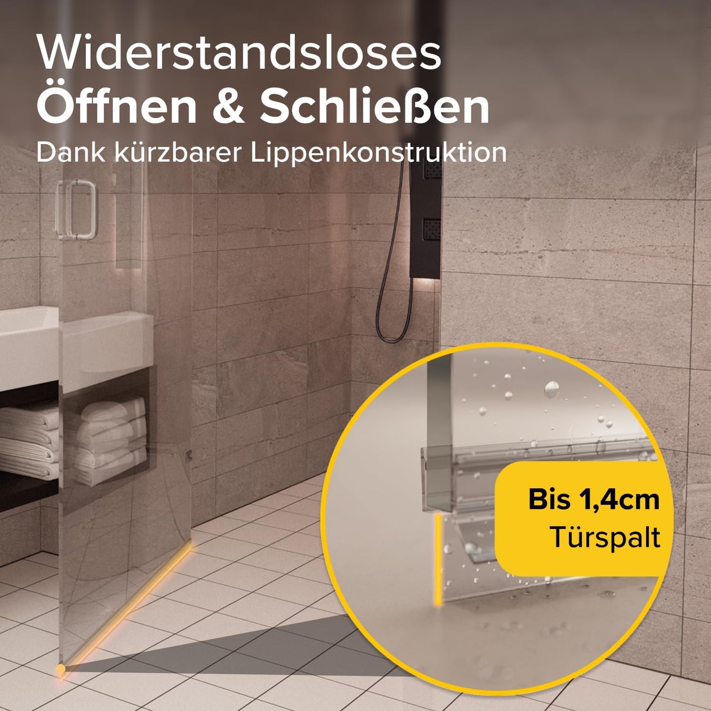 five Dots Doucheafdichting 2 stuks 6mm - Transparant -  2 stuks