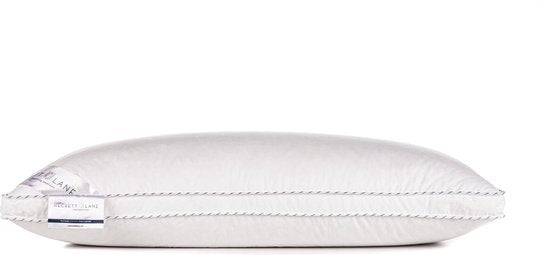 Heckett Lane – Platinum Boxkussen Ganzendons – 60 x 70 cm – Voorzien Van 90% Ganzendons En Downpass Certificaat – Voor Nekondersteuning – Wit Katoen-Perkal