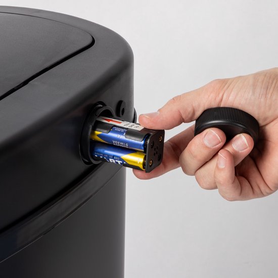 Sensor Prullenbak - 50L - Soft Close - Vingerprint vrij - Hygiënische Keuze - Zwart