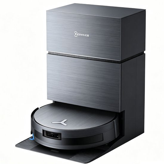 ECOVACS DEEBOT X11 PRO OMNI Robotstofzuiger – 19.500 Pa – PowerBoost snelladen – OZMO roller dweil – ZeroTangle 3.0 anti-haarwikkel – AI vlekdetectie 2.0 – OMNI 2.0 station Zelfreinigend – TruePass 4WD klim – voor harde vloeren en tapijt – Zwart