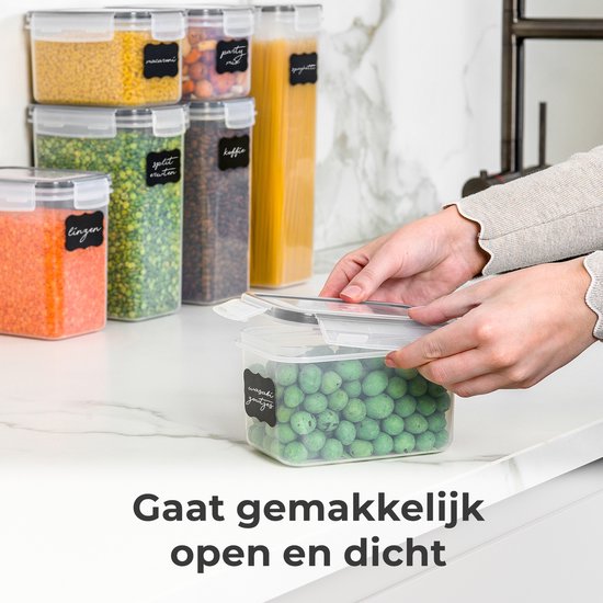 Stosh Vershoudbakjes - Voorraadpotten - Voorraadbussen - Snoeppot - 16 Stuks - BPA vrij - Kunststof