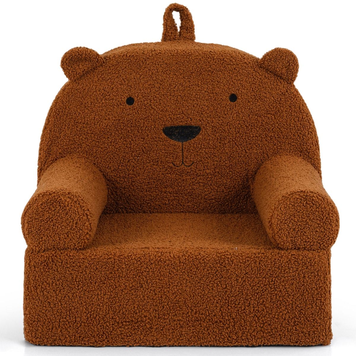 Coast Kinderbank Beer - Afneembare teddyfleece hoes - Lichtgewicht met handvat - Bruin