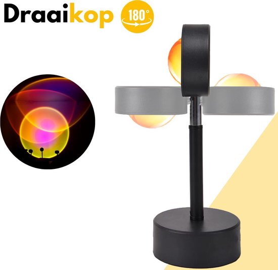 Sunset lamp - Tafellamp - Nachtlampje Kinderen - Nachtlamp - Projector - Tiktok - Sfeerverlichting