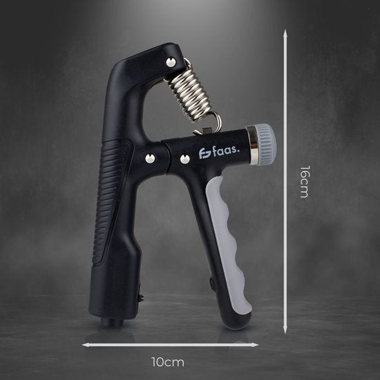 Verstelbare Handtrainer - 10 tot 100 KG - Digitale Handknijper - Fitness Vingertrainer - Grip Trainer - Zwart