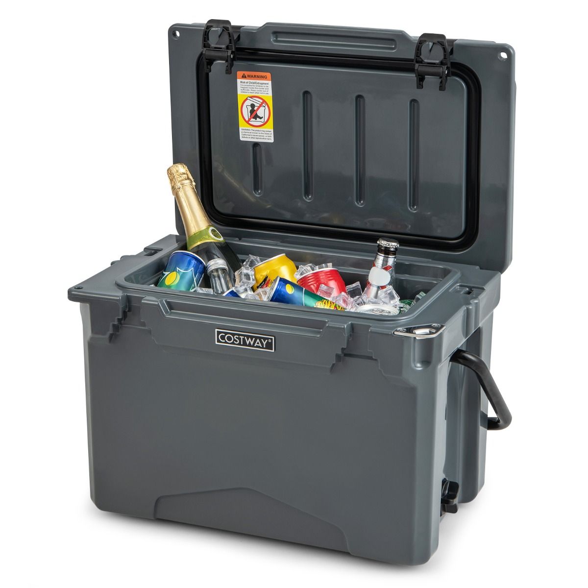 Coast Koelbox - rotatiegegoten - geïsoleerd - 21 liter - grijs