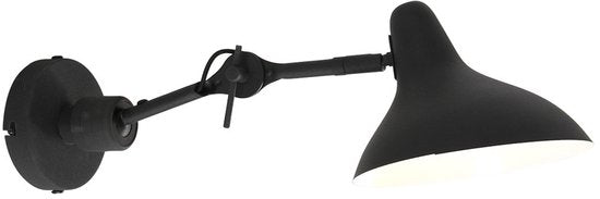 Wandlamp Anne Light & home Kasket - Zwart