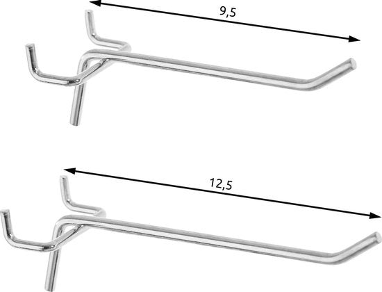tectake® - Gereedschapswand met 25 haken en houders - 403559