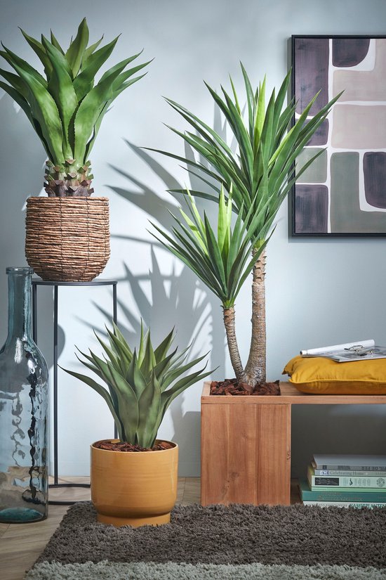 Mica Decorations Yucca Kunstplant - H120 x Ø60 cm - Groen