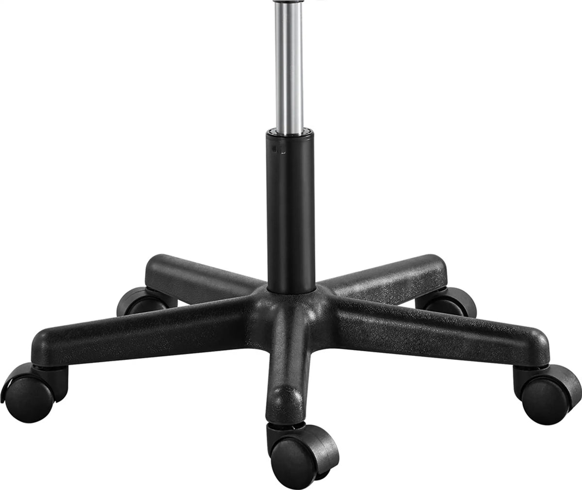 Yaheetech Armleuningloze Bureaustoel / Draaistoel 79-92 cm – Strak Zwart – Polyester en Metaal
